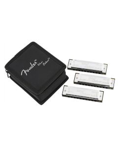 Fender Blues Deluxe harmonica pack of 3 pieces (C