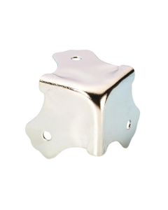 Cabinet corner 3 leg nickel plated