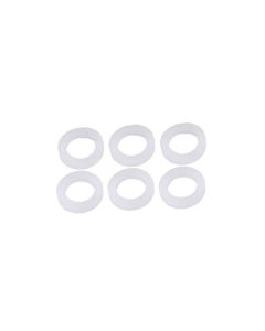 Boston machine head washer, nylon, 1.5mm thickness, outer diam 6.3mm, inner diam 3.9mm, 6pcs