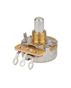 CTS 250K vintage audio taper potentiometer, short bushing solid shaft .250", 3/8" diam., dished back