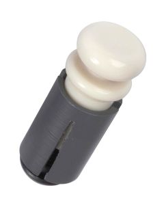 StewMac NoJak endpin, white plastic