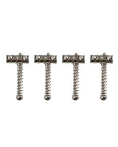 Allparts vintage style steel bridge saddles for Bass