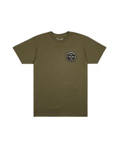 Fender Clothing T-Shirts Stratocaster 70th Anniversary badge tee, olive, L