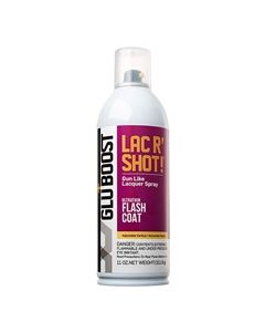 Gluboost Lac R’ Shot! flashcoat, ultra thin clear gloss lacquer, 400ml (13.2oz) aerosol
