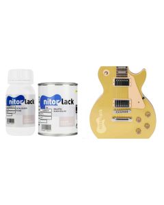 NitorLACK NitorPOL polyurethane paint gloss yellow - 500ml can + 250ml hardener