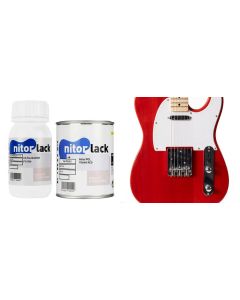 NitorLACK NitorPOL polyurethane paint trans red - 500ml can + 250ml hardener
