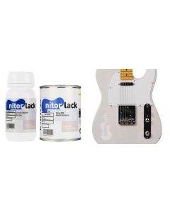 NitorLACK NitorPOL polyurethane paint white blonde - 500ml can + 250ml hardener