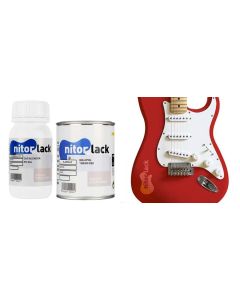 NitorLACK NitorPOL polyurethane paint torino red - 500ml can + 250ml hardener