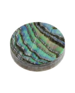 Allparts green abalone inlay dots, quarter inch (6.35mm), 12 pcs