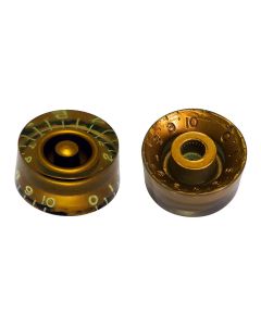 Hosco Japan speed knob set, true CAB relic gold, inch size, 4 pcs.