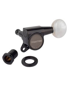 Gotoh SG381 machine heads with 05PW buttons, 6L, cosmo black