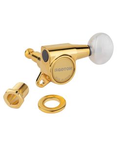 Gotoh SG381 machine heads with 05PW buttons, 6L, gold