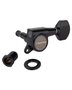 Gotoh SG381 machine heads with 07 buttons, 4L2R, black