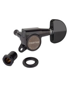 Gotoh SG381 machine heads with 20 buttons, 3L3R, cosmo black