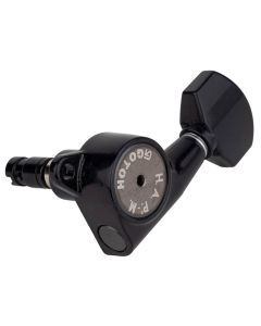 Gotoh SG381 machine heads with HAPM and 07 buttons, 6R, black