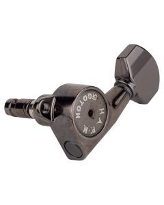 Gotoh SG381 machine heads with HAPM and 07 buttons, 2L4R, cosmo black