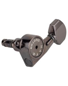 Gotoh SG381 machine heads with HAPM and 07 buttons, 6R, cosmo black