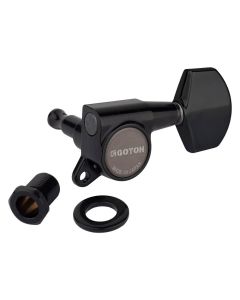 Gotoh SG381 machine heads with Magnum Lock and 01 buttons, 3L3R, black