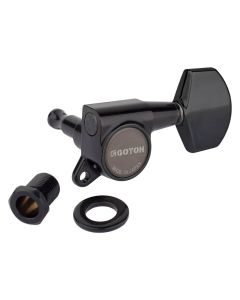 Gotoh SG381 machine heads with Magnum Lock and 01 buttons, 3L3R, cosmo black