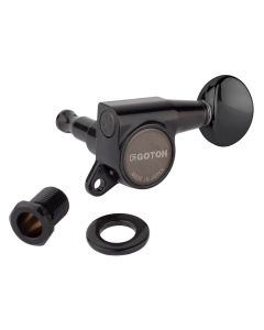 Gotoh SG381 machine heads with Magnum Lock and 05 buttons, 6L, cosmo black