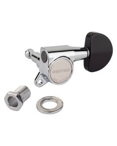 Gotoh SG381 machine heads with Magnum Lock and B20 buttons, 3L3R, chrome