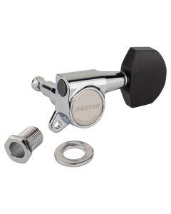 Gotoh SG381 machine heads with Magnum Lock and EN01 buttons, 3L3R, chrome