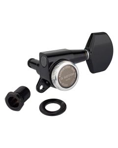 Gotoh SG381 machine heads with Magnum Lock Trad and 01 buttons, 3L3R, black