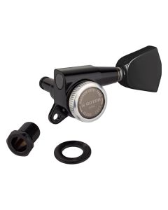 Gotoh SG381 machine heads with Magnum Lock Trad and 04 buttons, 3L3R, black
