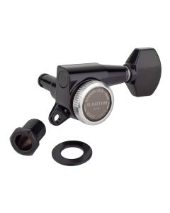 Gotoh SG381 machine heads (posts 6xL) with Magnum Lock Trad and 07 buttons, 6R, cosmo black
