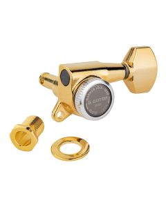 Gotoh SG381 machine heads (posts 6xL) with Magnum Lock Trad and 07 buttons, 6R, gold
