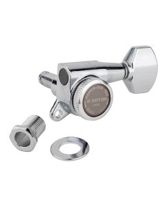 Gotoh SG381 machine heads (posts 6xXL) with Magnum Lock Trad and 07 buttons, 6R, chrome