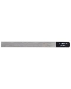 Boston Precision Tools gauged nut slotting file 0.010" (0.25mm) 150x12mm, 65Mn carbon steel HRC 35-55 hardness
