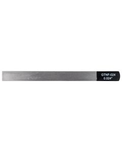 Boston Precision Tools gauged nut slotting file 0.024" (0.60mm) 150x12mm, 65Mn carbon steel HRC 35-55 hardness