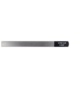 Boston Precision Tools gauged nut slotting file 0.028" (0.70mm) 150x12mm, 65Mn carbon steel HRC 35-55 hardness
