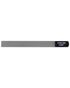 Boston Precision Tools gauged nut slotting file 0.095" (2.40mm) 150x12mm, 65Mn carbon steel HRC 35-55 hardness