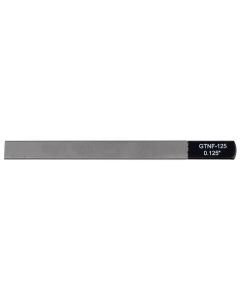 Boston Precision Tools gauged nut slotting file 0.125" (3.15mm) 150x12mm, 65Mn carbon steel HRC 35-55 hardness