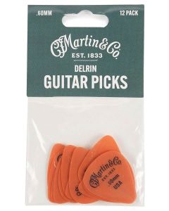 Martin SPA pick pack Delrin picks 12-pcs, 0.60mm orange