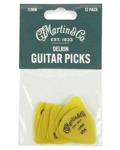 Martin SPA pick pack Delrin picks 12-pcs, 0.73mm yellow