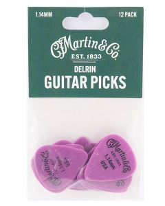 Martin SPA pick pack Delrin picks 12-pcs, 1.14mm purple
