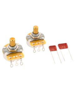 Fender Telecaster solid shaft potentiometer and capacitor kit, 2-pack