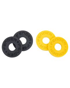 Fender strap blocks Third Man Records, 2 x black and 2 x yellow