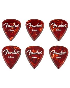 Fender Aero acrylic picks, 6-pack, 2.0mm