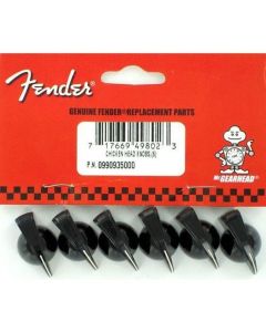 Fender Genuine Replacement Part amplifier knobs chicken head style black set of 6 