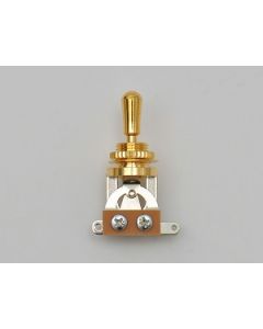 Toggle Switch 3 weg, gold