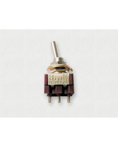 Mini Switch 6 pins, on/on Chrome