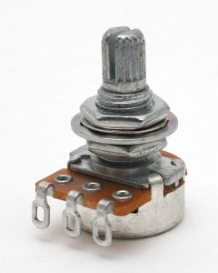 mini potmeter 500Kohm center click lin.