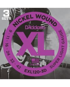 D'Addario XL Nickel Round Wound snarenset elektrisch