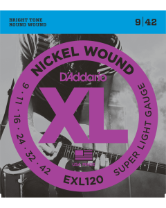 D'Addario XL Nickel Round Wound snarenset elektrisch