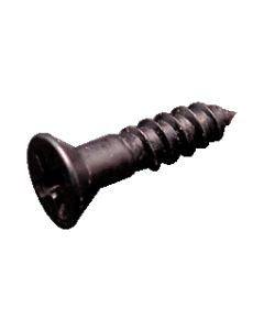 Graph Tech LW-4004-01 - Screw Phil Flat Black Alloy 4 x 1-2 string tree screw long