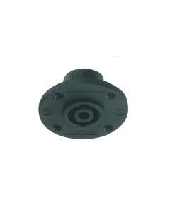 Speaker chassis conn, 4-polig, male, rond model, 50mm diameter
